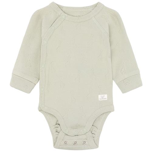Hust&Claire Bing Baby Body Green Sage 80 cm  Grøn  80 cm  Drenge, Piger