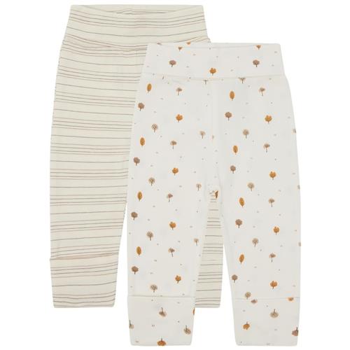 Hust&Claire Luca 2-pak Leggings Snow White 56 cm  Hvid  56 cm  Drenge, Piger