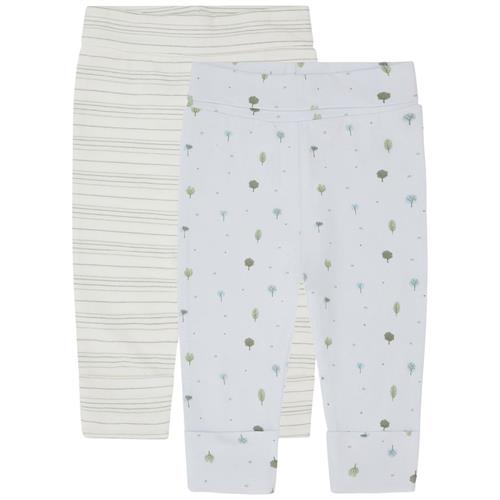 Hust&Claire Luca 2-pak Leggings Green Sage 56 cm  Grøn  56 cm  Drenge, Piger