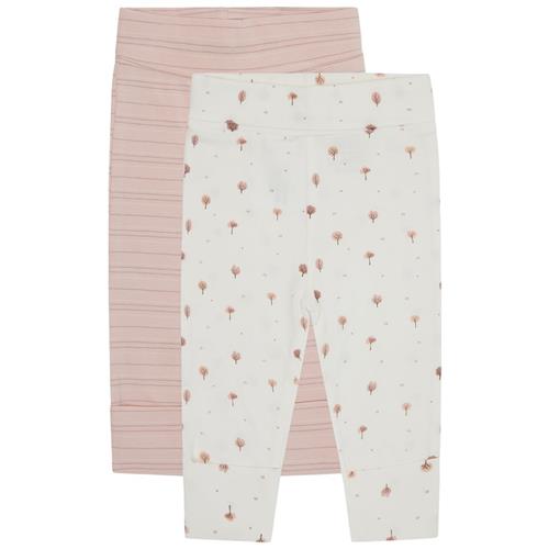 Hust&Claire Luca 2-pak Leggings Peach Dust 56 cm  Lyserød  56 cm  Piger