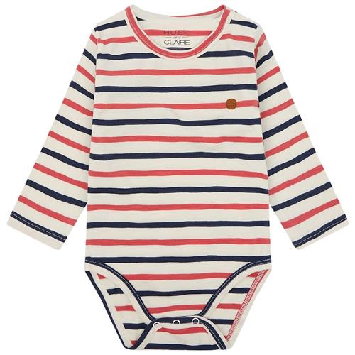 Hust&Claire Billy Baby Body Cranberry 56 cm  Blå  56 cm  Drenge