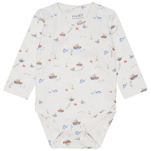 Hust&Claire Billy Baby Body Ivory 80 cm  Hvid  80 cm  Drenge
