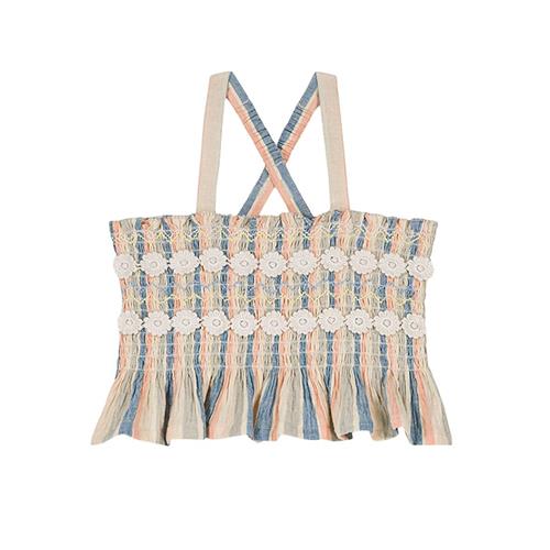 Louise Misha Florentina Camisole Sand Riviera Stripes 5 Y  Creme  5 år  Piger