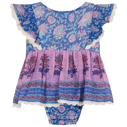 Louise Misha Lena Romper Blue Capri Cove 12 months  Blå  12 måneder  Piger