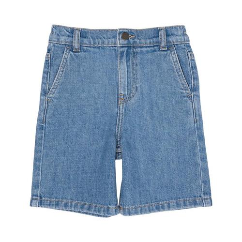 Copenhagen Colors Denimshorts Med Brede Ben Light Blue Indigo Washed 122 cm  Blå  122 cm  Drenge
