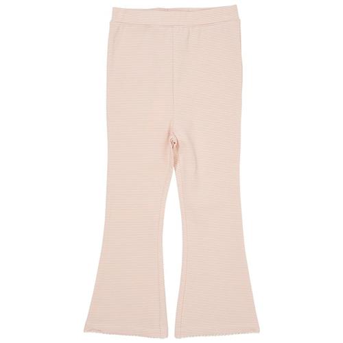 Copenhagen Colors Stribede Flare-bukser Dusty Rose Cream Stripe 86 cm  Lyserød  86 cm  Piger