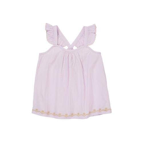 Copenhagen Colors Top Med Frynser I Poplin Lavender 80 cm  Lilla  80 cm  Piger