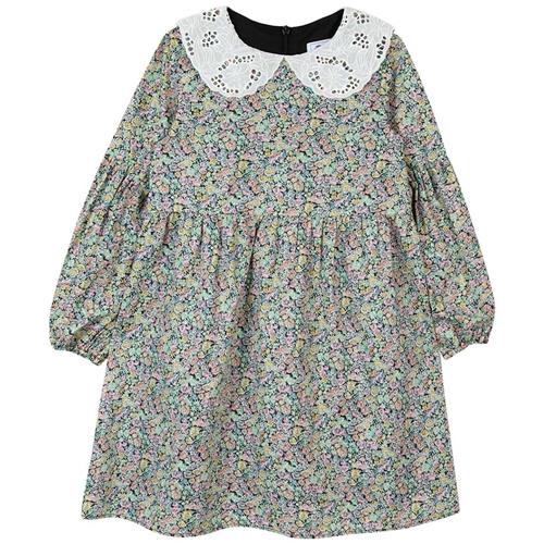 Tartine et Chocolat Blomstret Kjole Multifarvet 8 Y  Sort  8 år  Piger