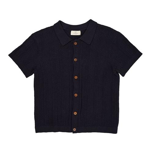 Copenhagen Colors Mønstret Skjorte Navy 104cm  Blå  104 cm  Drenge