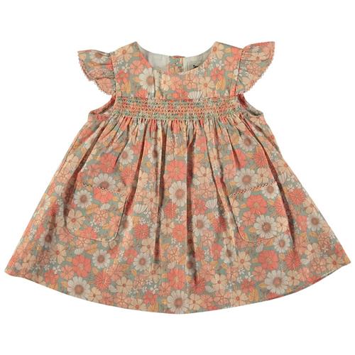 Tocoto Vintage Blomstret Baby-kjole Lyserød 6 Months  Lyserød  6 måneder  Piger
