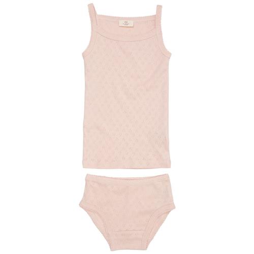 Copenhagen Colors Undertøjssæt I Pointelle Dusty Rose 122 cm  Lyserød  122 cm  Piger