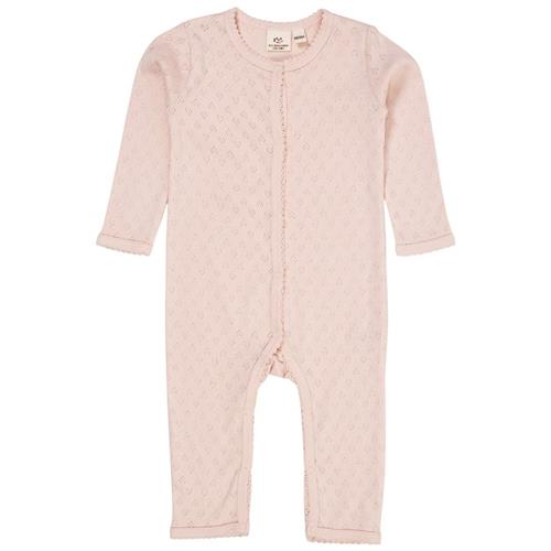 Copenhagen Colors Heldragt I Pointelle Dusty Rose 74 cm  Lyserød  74 cm  Piger