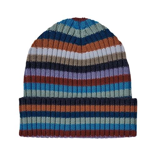 FUB Ribbe Hue Multi Stripe 80/90 cm  Blå  80/90 cm  Drenge, Piger