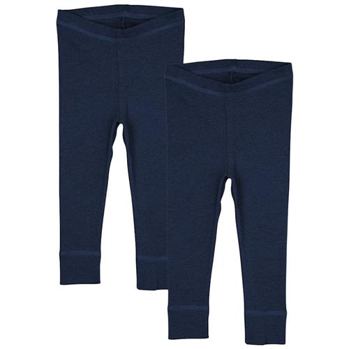 Copenhagen Colors 2-pak Leggings Marineblå Melange 50 cm  Marineblå  50 cm  Drenge, Piger