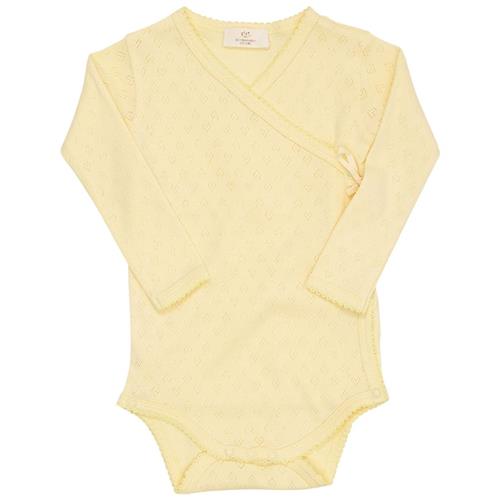 Copenhagen Colors Babybody I Pointelle Bleggul 74 cm  Gul  74 cm  Piger