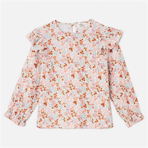 My Little Cozmo Sweet Floral Bluse Unique 4 Y  Creme  4 år  Piger