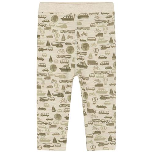 Hust&Claire Laki Leggings Wheat Melange 68 cm  Beige  68 cm  Drenge
