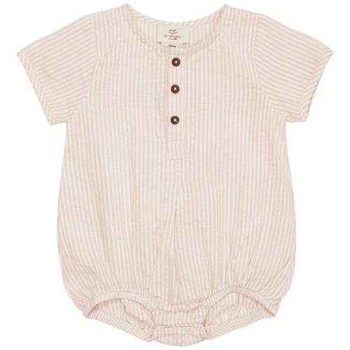 Copenhagen Colors Stribet Romper Dusty Rose 50 cm  Lyserød  50 cm  Piger