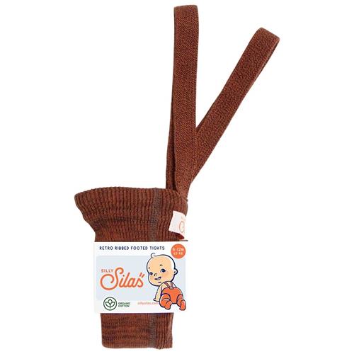 Silly Silas GOTS Strømpebukser Spicy Chai  0-2 months  Orange.  0-2 måneder  Drenge, Piger