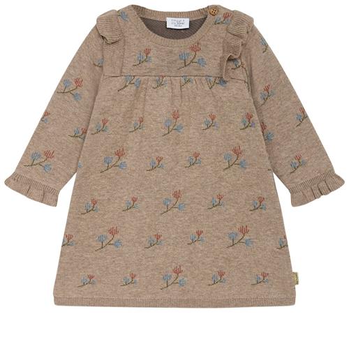 Hust&Claire Dona Kjole Sand Melange 80 cm  Beige  80 cm  Piger