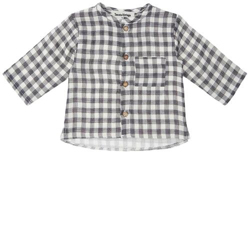 Tocoto Vintage Checked Maho Baby Skjorte Off White 2 Y  Creme  2 år  Drenge