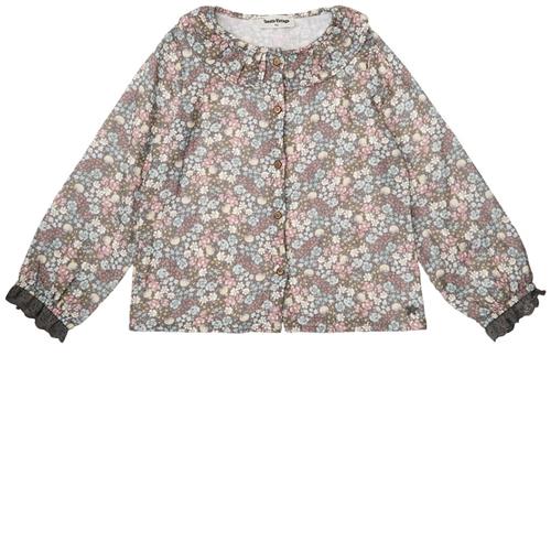 Tocoto Vintage Liberty Flowers Bluse Dark Grey 10 Y  Grå  10 år  Piger