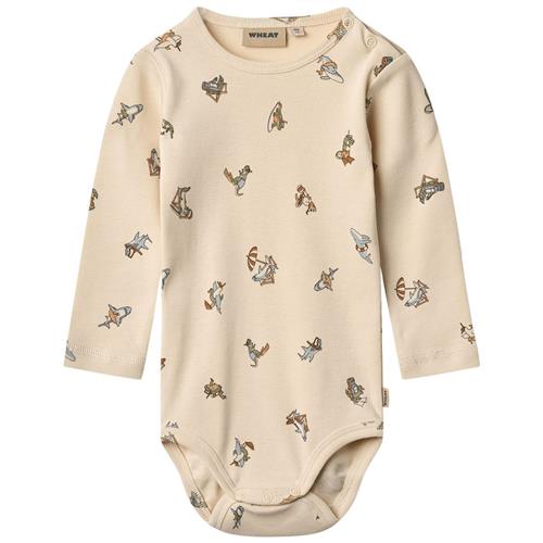 Wheat GOTS Freddie Baby Body Beach Friends 62 cm  Creme  62 cm  Drenge