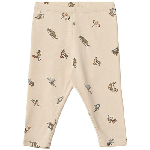 Wheat GOTS Silas Jersey-bukser Beach Friends 62 cm  Creme  62 cm  Drenge, Piger