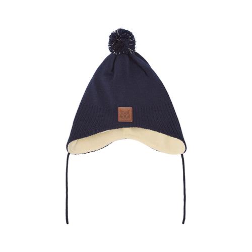 Kuling Narvik Hue I Uld Navy  52/54 cm Uld Marineblå  52/54 cm  Drenge, Piger
