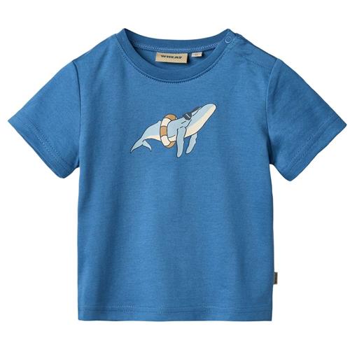 Wheat GOTS Walter T-shirt Blue 68 cm  Blå  68 cm  Drenge