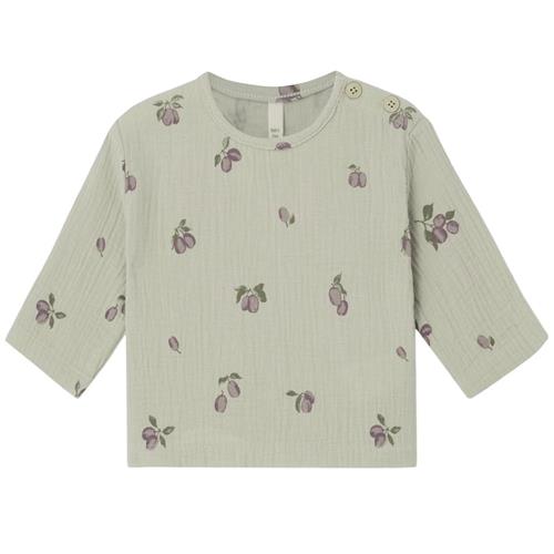 garbo&friends Muslin top baby bomuld Prune Green 62/68 cm  Grøn  62/68 cm  Drenge, Piger
