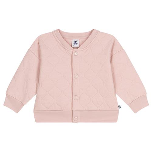 Petit Bateau Quiltet Rørstrikket Baseballjakke Saline Pink 18 months  Lyserød  18 måneder  Piger