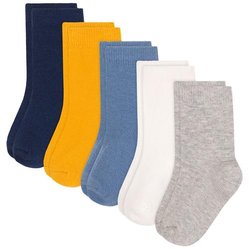 Petit Bateau Plain 5-pak Bomuldsstrømper Blue 6-12 months  Blå  6-12 måneder  Drenge, Piger