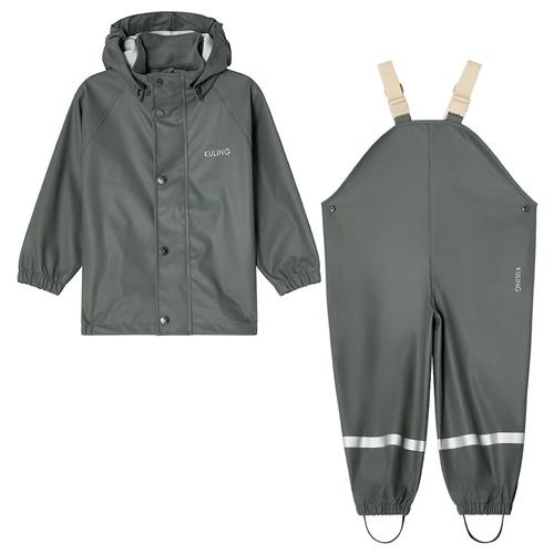 Kuling San Marino Uforet Regnsæt Light Green  74/80 cm  Grøn  74/80 cm  Drenge, Piger
