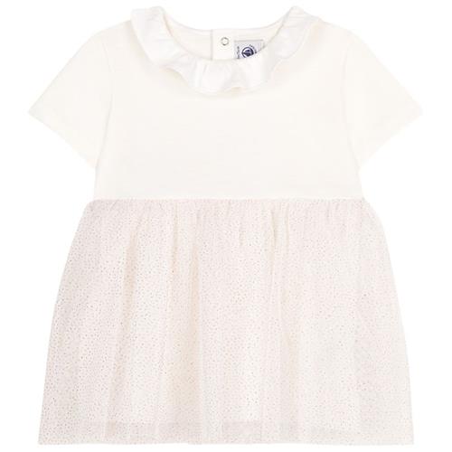 Petit Bateau Tylkjole Marshmallow Copper 18 months  Hvid  18 måneder  Piger