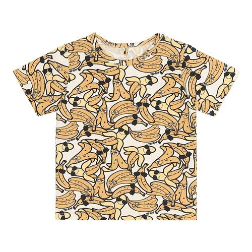 The New Siblings GOTS Oscar Tee White Swan Aop White Swan  98 cm  Hvid  98 cm  Drenge