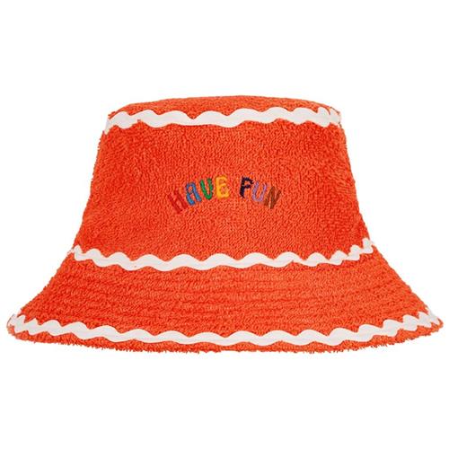 Bobo Choses Have Fun Terry Bucket Hat Red 54 cm  Rød  54 cm  Drenge, Piger