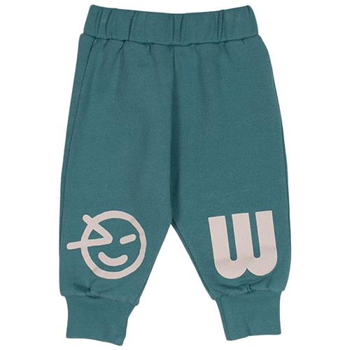 Wynken Mini Logo Joggingbukser Grøn 12 months  Grøn  12 måneder  Drenge, Piger