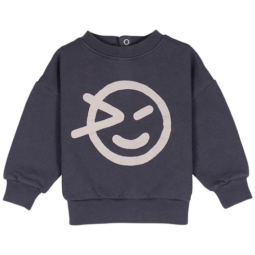 Wynken Mini Logo Sweatshirt Slate 9 months  Grå  9 måneder  Drenge, Piger