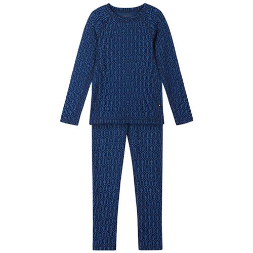 Reima Taival Base Layer-sæt I Uld Navy  Navy-90 cm Uld Marineblå  90 cm  Drenge, Piger