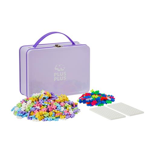 Plus-Plus 600-Piece Plus-Plus® Pastel Metal Kuffert One Size  Lilla  One Size  Drenge, Piger