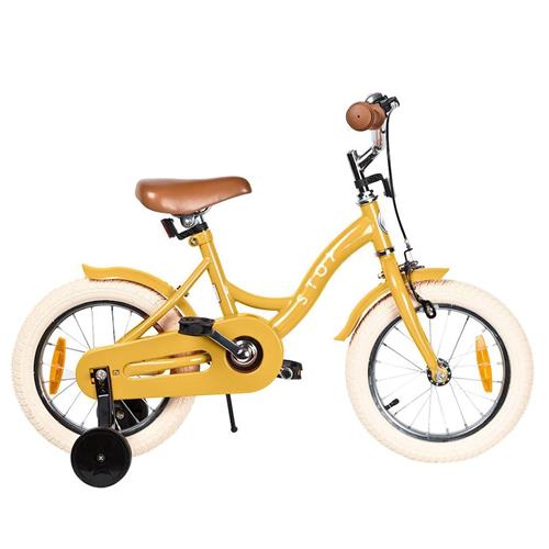 Stoy 14" Vintage Cykel Gul 3-5 Y      Drenge, Piger