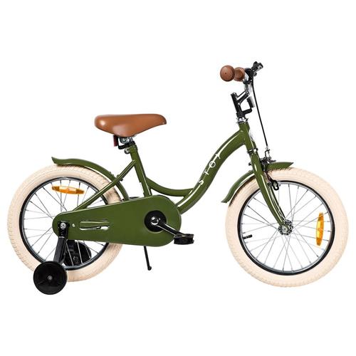Stoy 16" Vintage Cykel Army Grøn 4-6 Y      Drenge, Piger