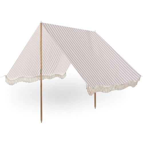 Buddy & Hope Emil Stribet Strandtelt Taupe One Size      Drenge, Piger