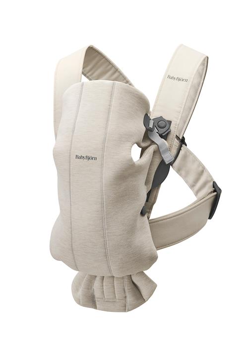 BabyBjörn Mini 3D Jersey Bæresele Light Beige One Size  Beige  One Size 0-12 Months Drenge, Piger