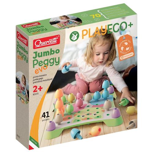 Quercetti Eco+ Jumbo Peggy Byggesæt 2-6 Y      Drenge, Piger