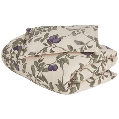 garbo&friends Plum Muslin Seng Sæt Baby Plum One Size    One Size  Drenge, Piger