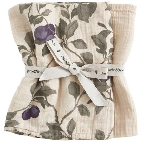 garbo&friends 2-pak Musselin-tæpper Plum  Plum One Size    One Size  Drenge, Piger