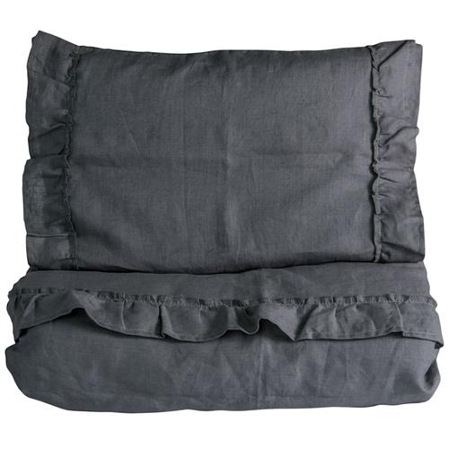 NG Baby Linnedrætssæt Vugge/Cot Graphite Grey One Size      Drenge, Piger