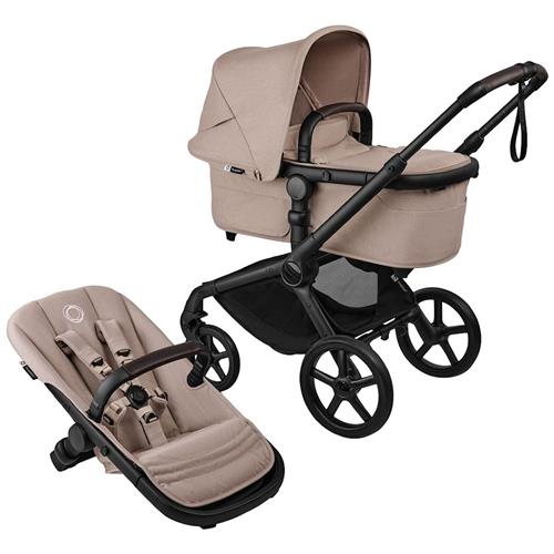 Bugaboo Bugaboo Fox 5 Renew Complete Barnevogn Black/desert Taupe Melange One Size  Sort  One Size  Drenge, Piger